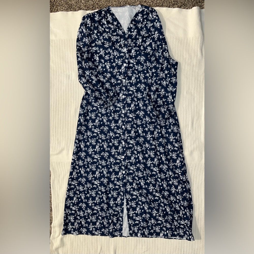 Floral Dress with Sleeves